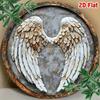 Vintage Angel Wing Metal Wall Art 8 Inch Rustic Iron Decor for Home Bar Kitchen Office
