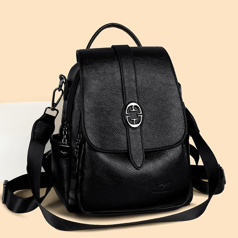 PU Women's Backpack Commuter Large Capacity Multifunctional Shoulder Bag