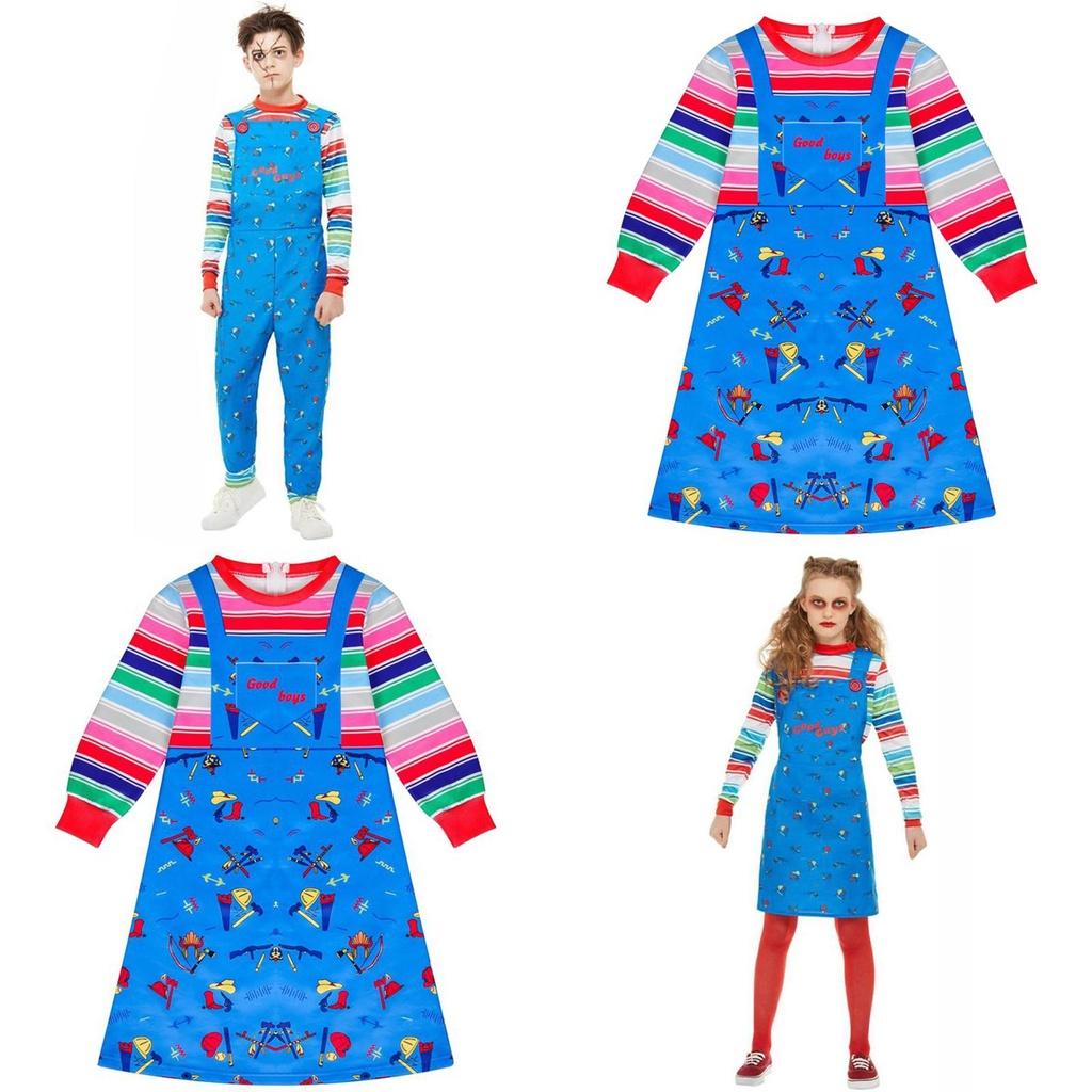 Adorable Child's Play Licensed Chucky Costume For Halloween Kids Fancy Dress