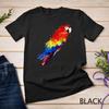 Watercolour Colourful Scarlet Macaw Parrot Bird Painting Unisex T-shirt