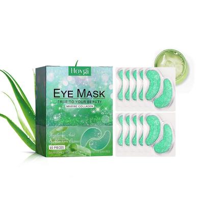 Hoygi Aloe Vera Augen-Gel-Pflaster - Reduziert feine Linien, Tränensäcke und dunkle Augenringe, strafft die Augenpartie, Anti-Falten und feuchtigkeitsspendende Augenpflaster