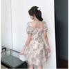 Women's Summer Mesh Patchwork Dress Sweet Spring Elegant Vintage Spring Dresses