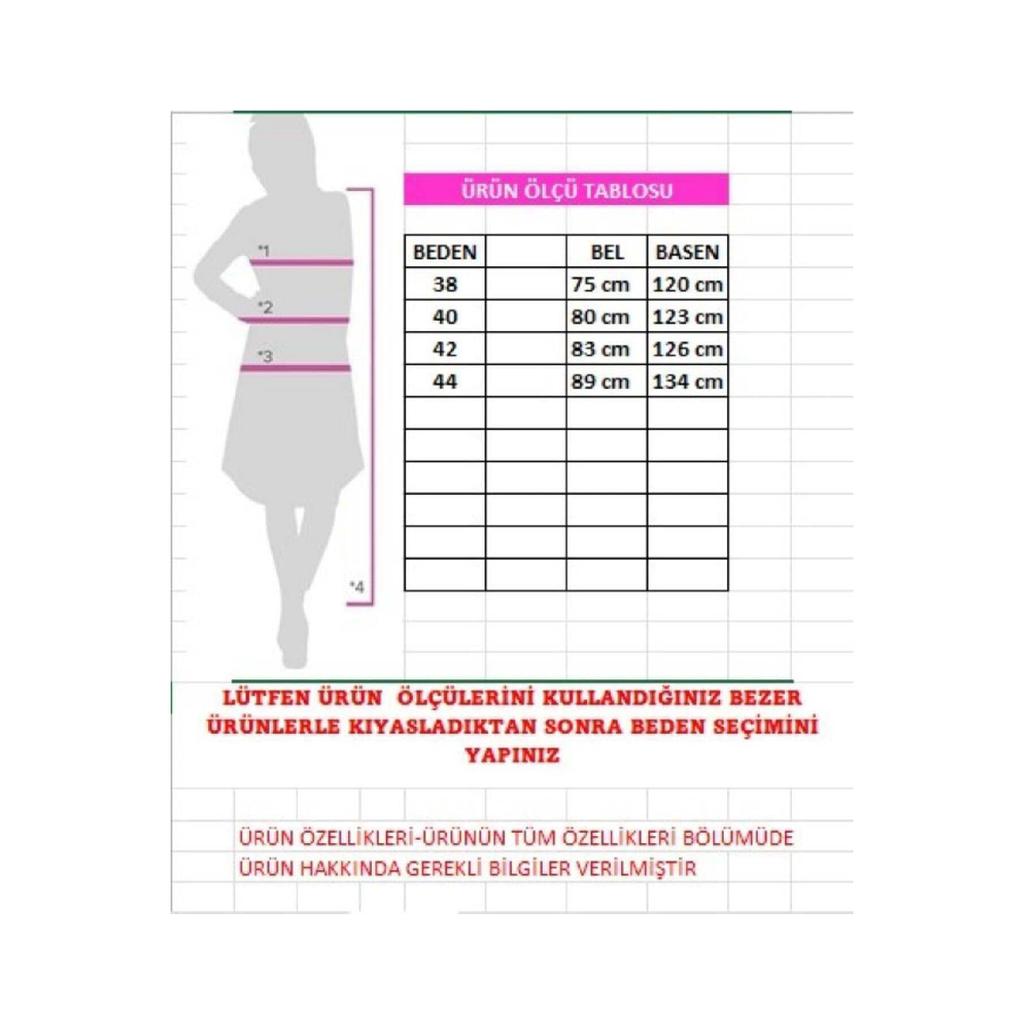 Women's Slim Loose Denim Long Flared Skirt 52015