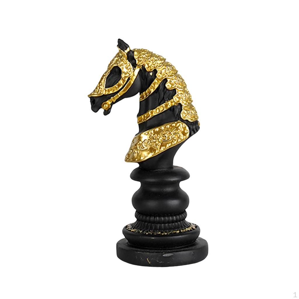 Figurka z żywicy w kształcie szachownicy, artystyczna, dekoracyjna, unikalna, rzemieślnicza, ozdoba stołowa, rzeźba do domu