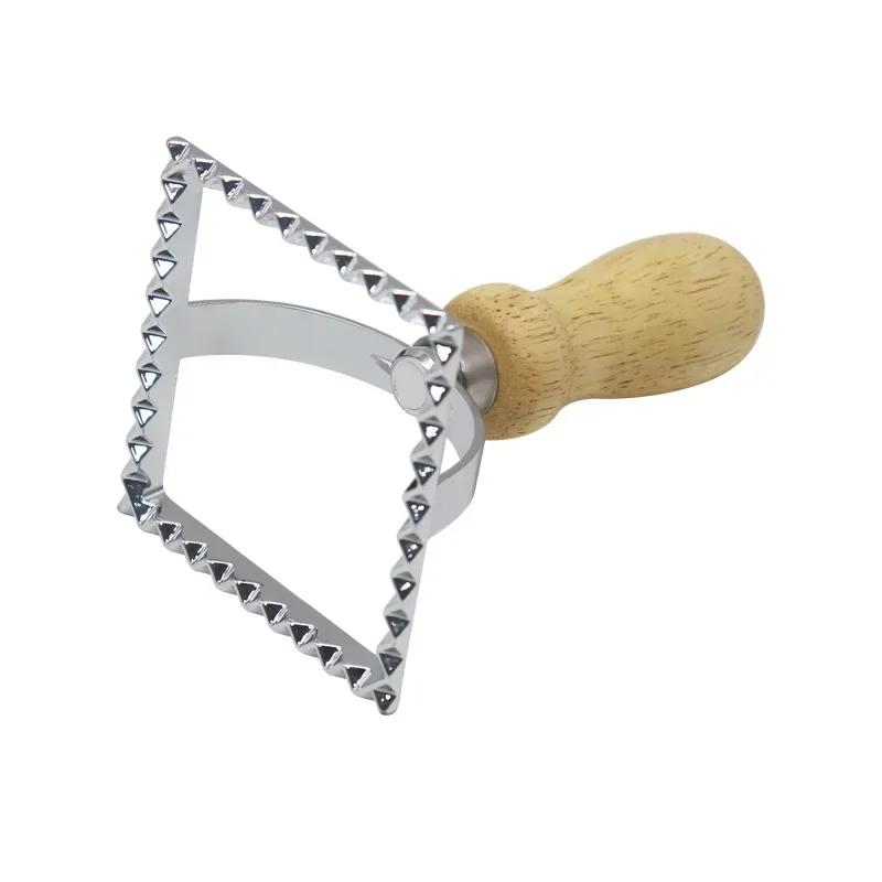Baking Cookie Cutter Biscuit Maker Mold Pizza Cutting Wheel Tools MouldsAluminium Alloy Ravioli Pasta Tools Square Cutters