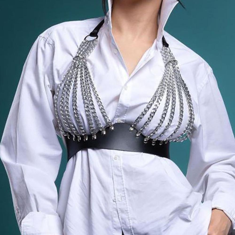 

Регульований нагрудний ланцюжок. Жіночий жіночий ремінь. Повсякденний ланцюжок на талії #1