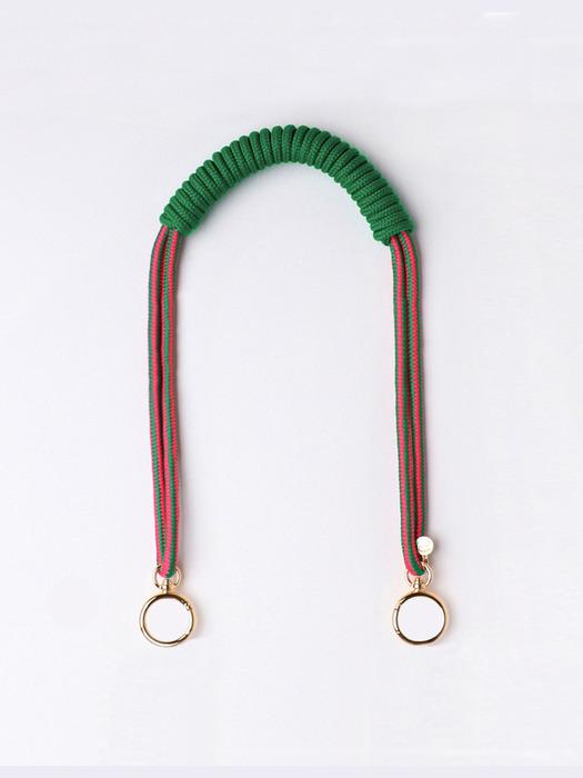 

XIMDOMADO Ремешок для сумки макраме - Розовый и зеленый Pink & Green