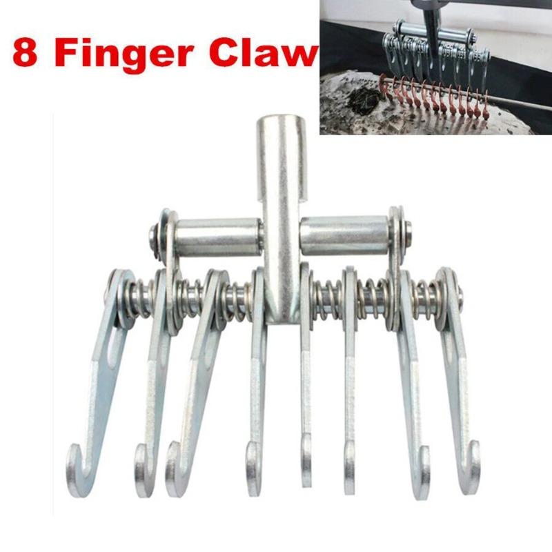 

Car Body 8 Finger Dent Repair Puller Claw Hooks for Slide Hammer Tool M16 Unique Spring Design Auto Repair Tool. Black
