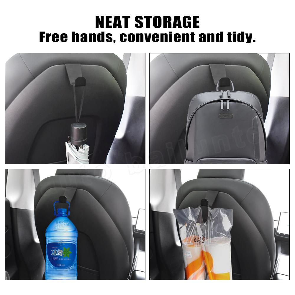 Pentru Tesla Model 3 Model Y 2022 2023 Scaun auto Tetiera Cârlig multifuncțional Umerașe de fixare pentru interior