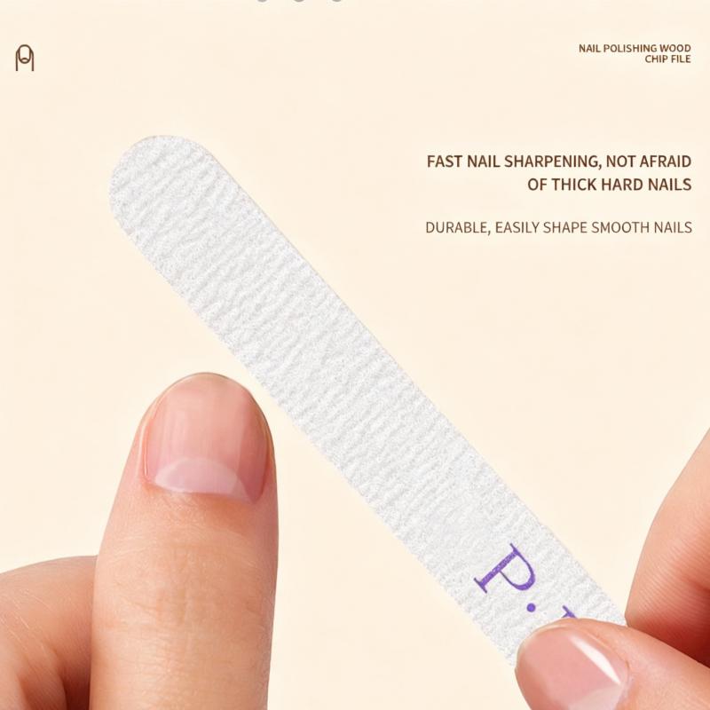 2PCS Double-sided Nail File 100/180/240 Grit Professional Sandpaper Cuticle Remover Buffer Files Manicure Tool Set