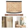 Hand Woven Rattan Lampshade Hanging Light Cover Lighting Accessories Ceiling Fixture Shade for