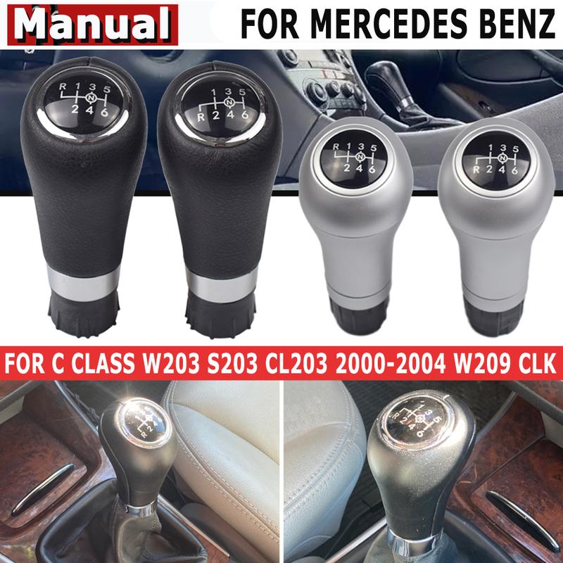 6 Speed Manual 14.5mm Car Gear Shift Knob Shifter Lever for Mercedes Benz W203 S203 CL203 W209 W204 C300 C250 W207 A207