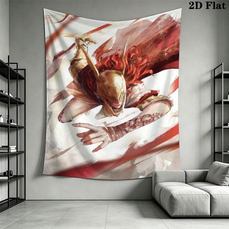 Malenia Fury Wall Hanging Printed Fabric Blanket Decorative Tapestries for Bedroom Living Room Home Decor