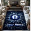 Tištěný krystalový sametový koberec Inter Milán Neklouzavý krystalový sametový koberec Pro pohovku, ložnici, vnitřní domácí dekoraci