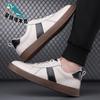 Men's Shoes 2025 Spring New First-layer Cowhide Casual Leather Shoes Men's Soft-soled White Board Shoes