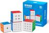MoYu WCA Cube Competition Set, Levels 2-5, Cube Gift Box Set (Stickers Not Included), MFJS WCA 2x2, 3x3, 4x4, 5x5 Tutorial Cube Series (4 Cubes)