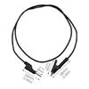 2Pcs Universals Multimeter Test Leads Banana Plug To Alligator Clip Multimeter Testing Cable Test Probes Leads Wire Cable
