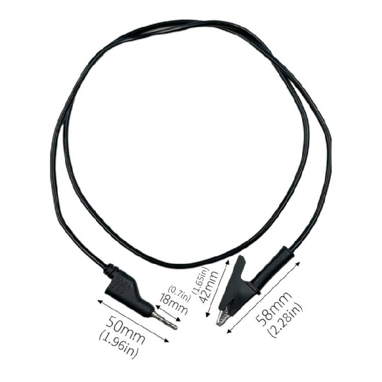 2Pcs Universals Multimeter Test Leads Banana Plug To Alligator Clip Multimeter Testing Cable Test Probes Leads Wire Cable