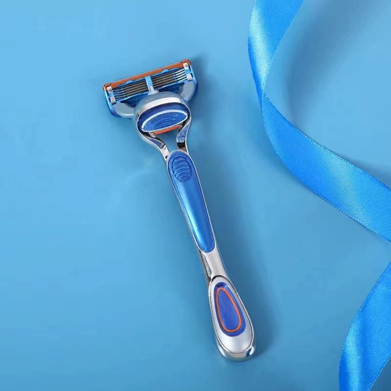 Traditional German Five-Blade Razor for Men - Manual Shaver, Old-Fashioned Beard Razor
