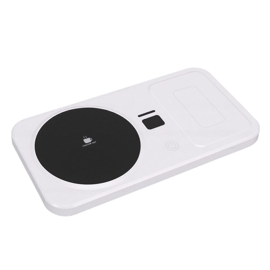 Mug Warmer with Charger 3 Heat Settings 8H Auto Shut Off Multifunctional Electric Beverage Warmer Plate