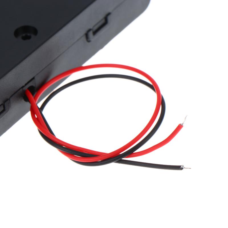 1/3Pcs Aa Battery Holder Storage Case Box With Switch And Cover For Aa Batteries Standard Container 1 2 3 4 6 8 Slots