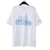 Unisex Oversized Cotton T-Shirt With Bold Letter Print Vintage Washed Loose Fit Casual Tee