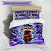 Goku 3pcs Bedding Set Duvet Cover Closure Includes 1 Duvet Cover & 2 Pillowcases for All Seasons Bedroom Home Dorm Decor