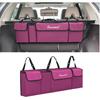 Car Trunk Organizer And Storage, Backseat Hanging Organizer For SUV, Truck, MPV, Waterproof, Collapsible Cargo Storage Bag With 4 Pockets, Car