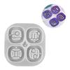 Astrological Silicone Mold For Handcrafted Necklace Charm Heat Resistant Zodiacs Charm Keychain Pendant Mould