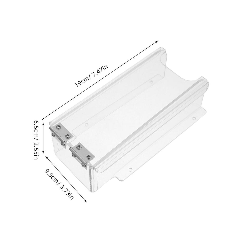 Clear Waterproof Outdoor Doorbell Cover Flip Protector for Electronic Door Lock Keypad Access Control Plastic Enclosure Gate