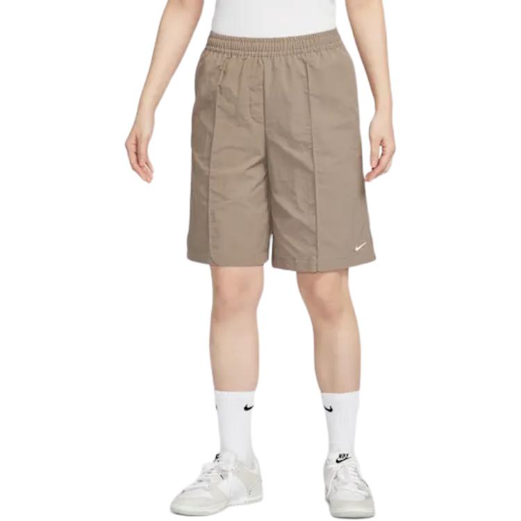 Nike Sportswearwoven Everything Casual Shorts Women's Mink Brown/White HJ1398-214