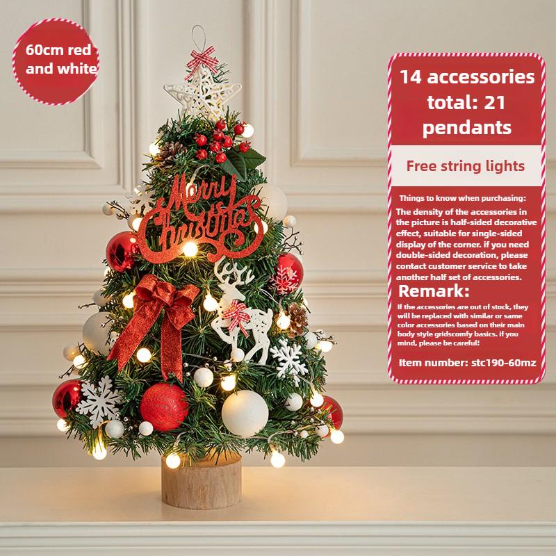 For New Christmas Tree Home Small Desktop Ornament Diy Material Packaging Decoration Christmas Decoration Mini Christmas Tree