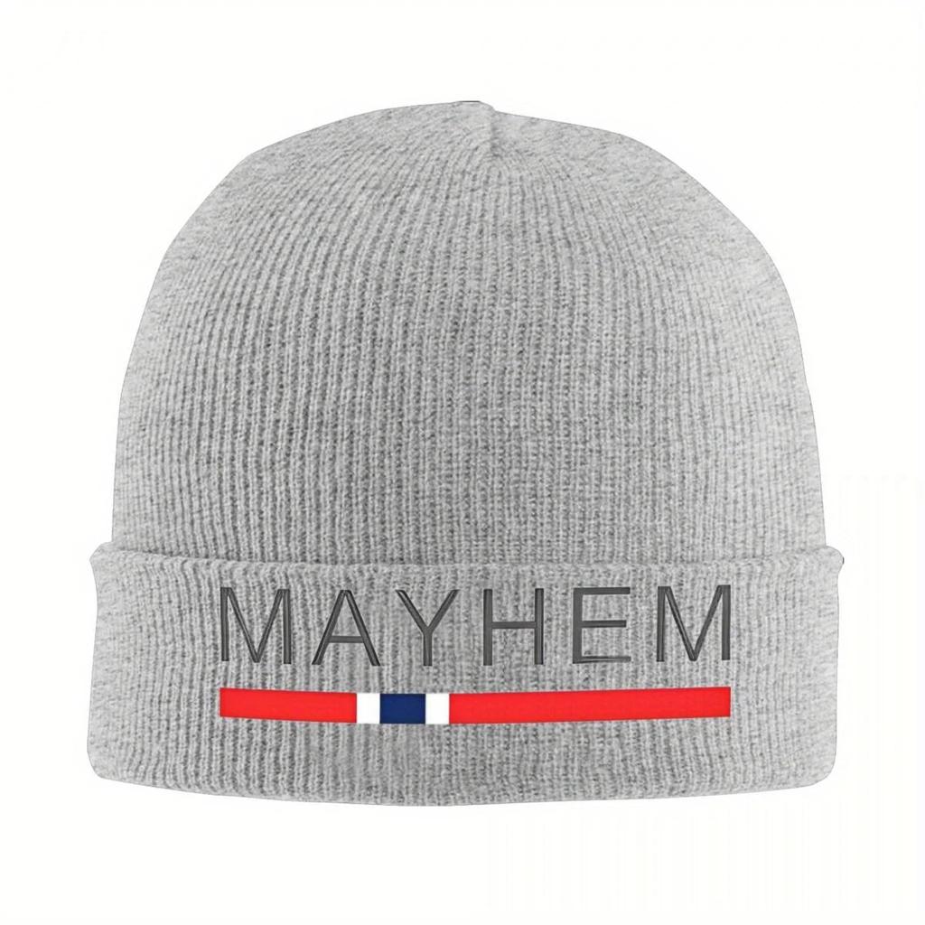 New New Mayhem Norway Beanie Hats Knitting Hat Gym Elastic Unisex Adult Caps Spring Design Cute Bonnet Hats Gift