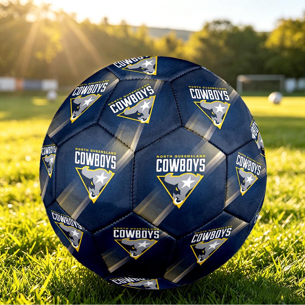 North Queensland Cowboys Size 5 Sports Training Ball Shock Absorbing Durable Ball For Match Daily Practice Outdoor Activities