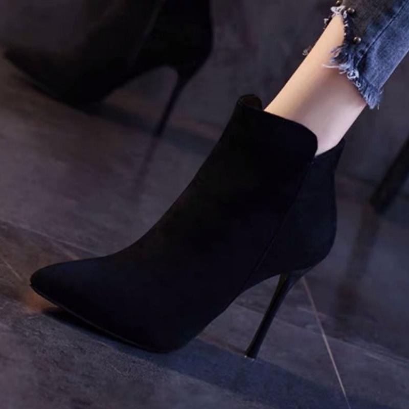 Fashion Booties Stripper Spring Autumn Suede Pole Woman Short Shoes High Quality Comfortable and Elegant Footwear Ankle Boots for Women