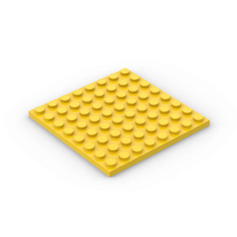 50pcs DIY Building Blocks  8x8 Dot 12Color Educational Creative Toys for Children Size Compatible With 41539 Thin Figures Bricks