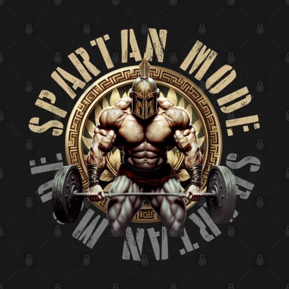 Spartan Mode Bodybuilding Greek Warrior Gym Fitness Muscles Training T-Shirt 100% Cotton O-Neck Short Sleeve Casual Mens T-shirt
