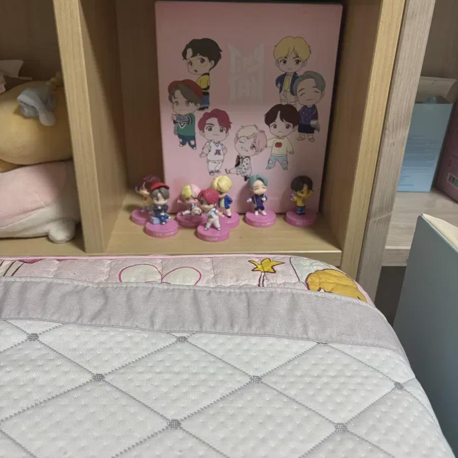 

Альбом BTS и фигурки Веры