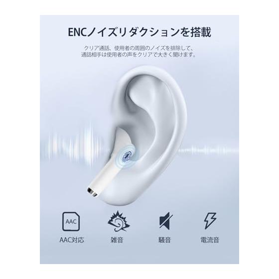 [2026 Upgraded Version] AOKIMI Wireless Earphones Bluetooth Earphones V12 Compact and Lightweight Bluetooth Hi-Fi Up To 36 Hours Playback Bluetooth