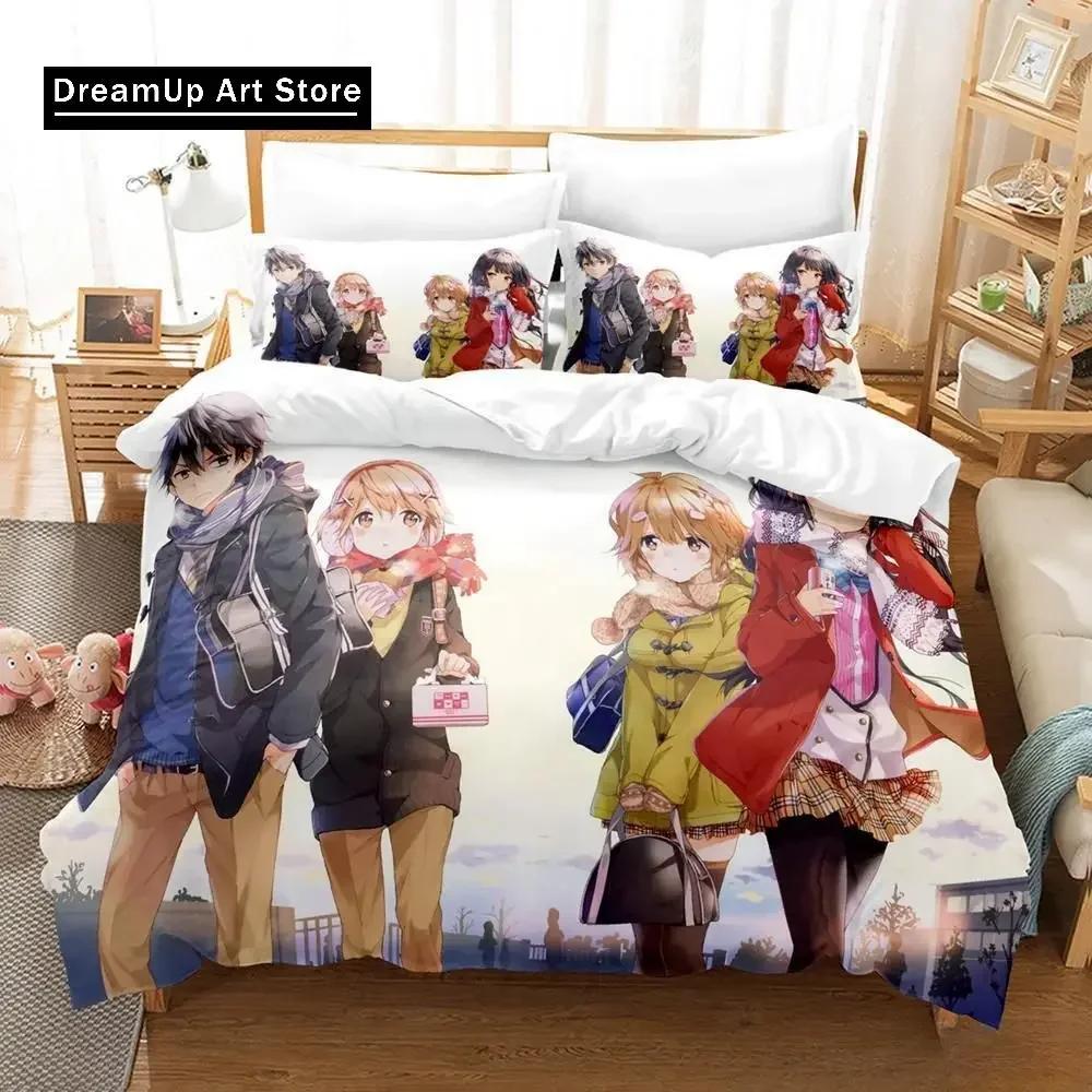 3d Printed Anime Masamune-kun's Revenge Bedding Set Single Twin Full Queen King Size Bed Set Adult Kid Bedroom Duvet cover Sets