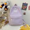 Student backpack Women's new large-capacity outdoor lightweight schoolbag Middle school student candy-colored backpack