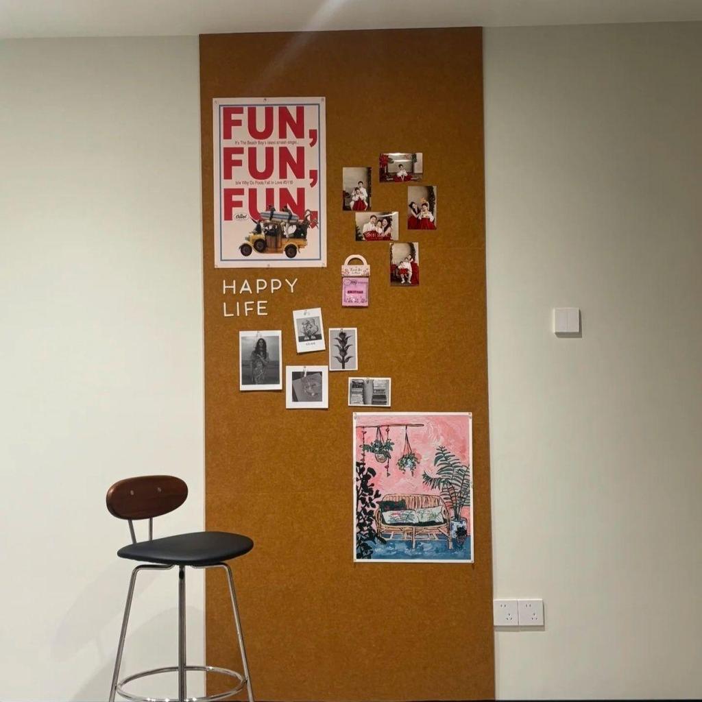 Self-Adhesive Felt Wall Stickers for Photo Display and Decoration