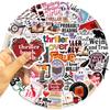 50 Thriller Book-Themed Waterproof Graffiti Stickers for Scrapbooks and Phone Cases