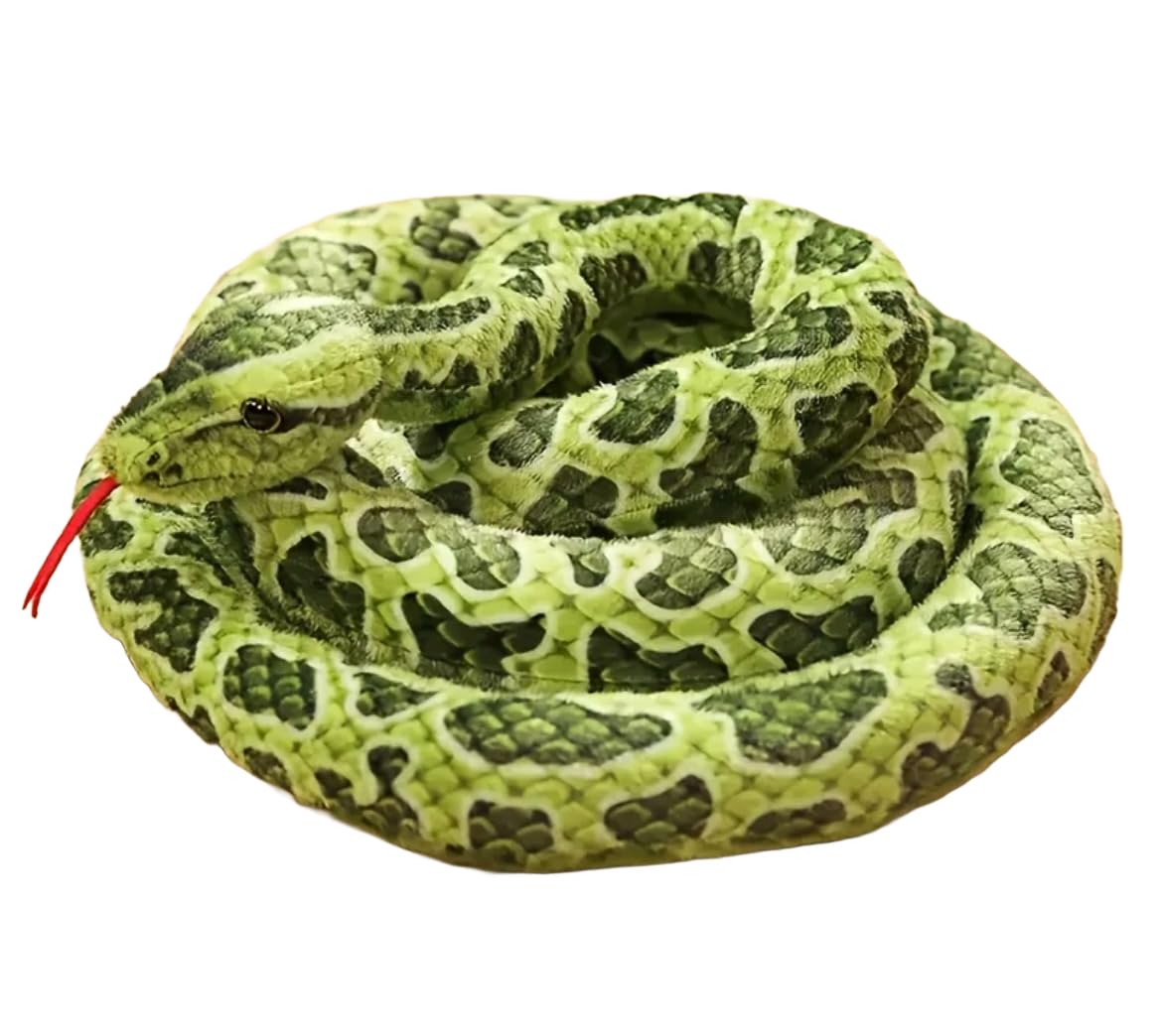 

Large Snake Plush Realistic Pet Decorative Gift Toy, Toy, Ornament, зелений