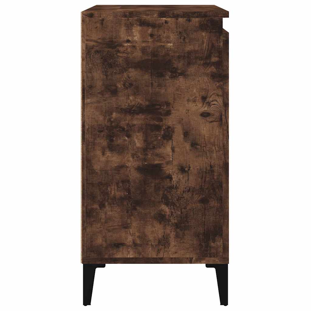 Nightstands (2 pcs) Smoked Oak 40 x 35 x 70 cm engineered wood