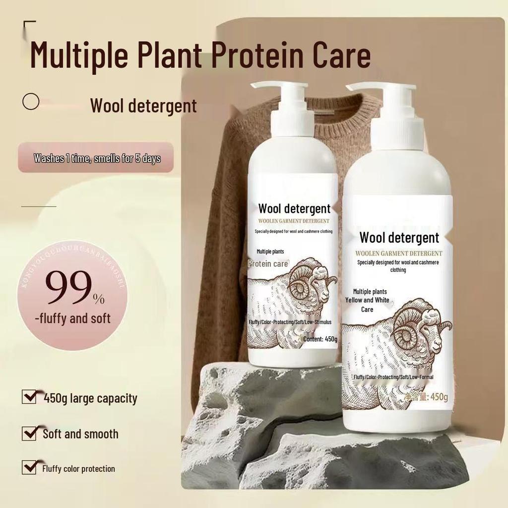 Wool & Cashmere Detergent - Anti-Shrink, Fluffy Restore Agent