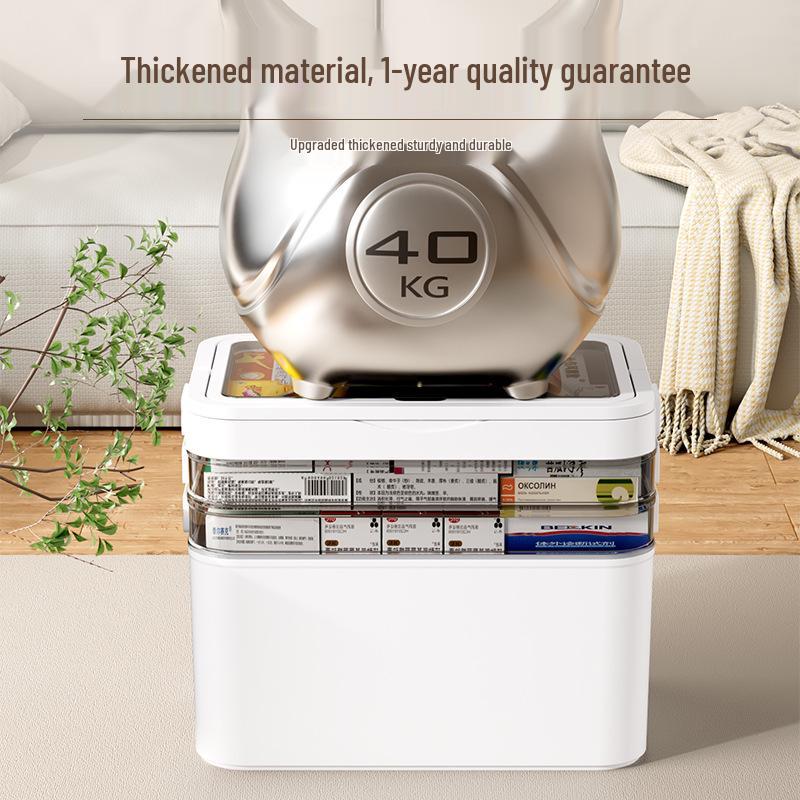 Large Capacity Transparent Medicine Storage Box - Multi-Layer Family First Aid Organizer