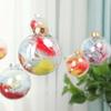 WTEMPO Bolas Decorativas Transparentes de Natal Ornamento de Esfera de Plástico Preenchível para Árvore de Natal Bolas Redondas Penduráveis Festa Interna Externa Mini Caixas de Presente
