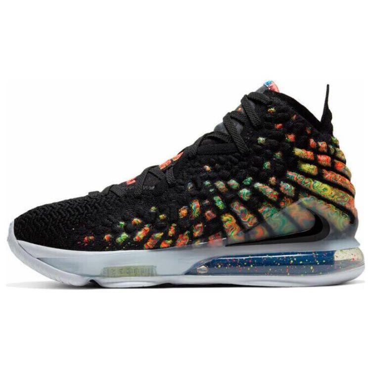 

Кроссовки унисекс Nike LeBron 17 EP James Gang черные многоцветные BQ3178-005