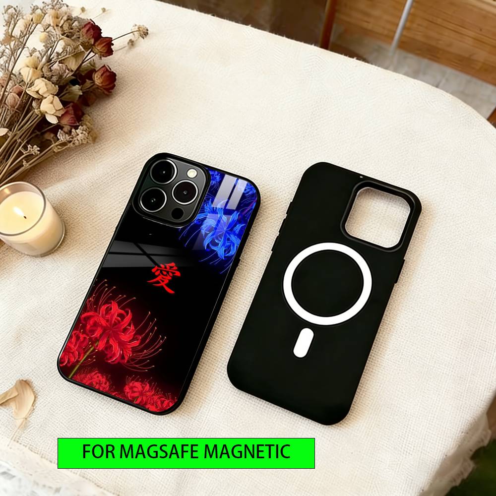 

Flower of Hell Phone Case For iPhone17,16,15,14,13,12,11 Plus,Pro Magnetic with Magsafe Wireless Charging iPhone11Pro